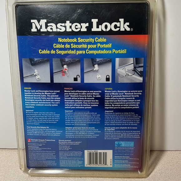 Master Lock Notebook security cable - Picture 3 of 3